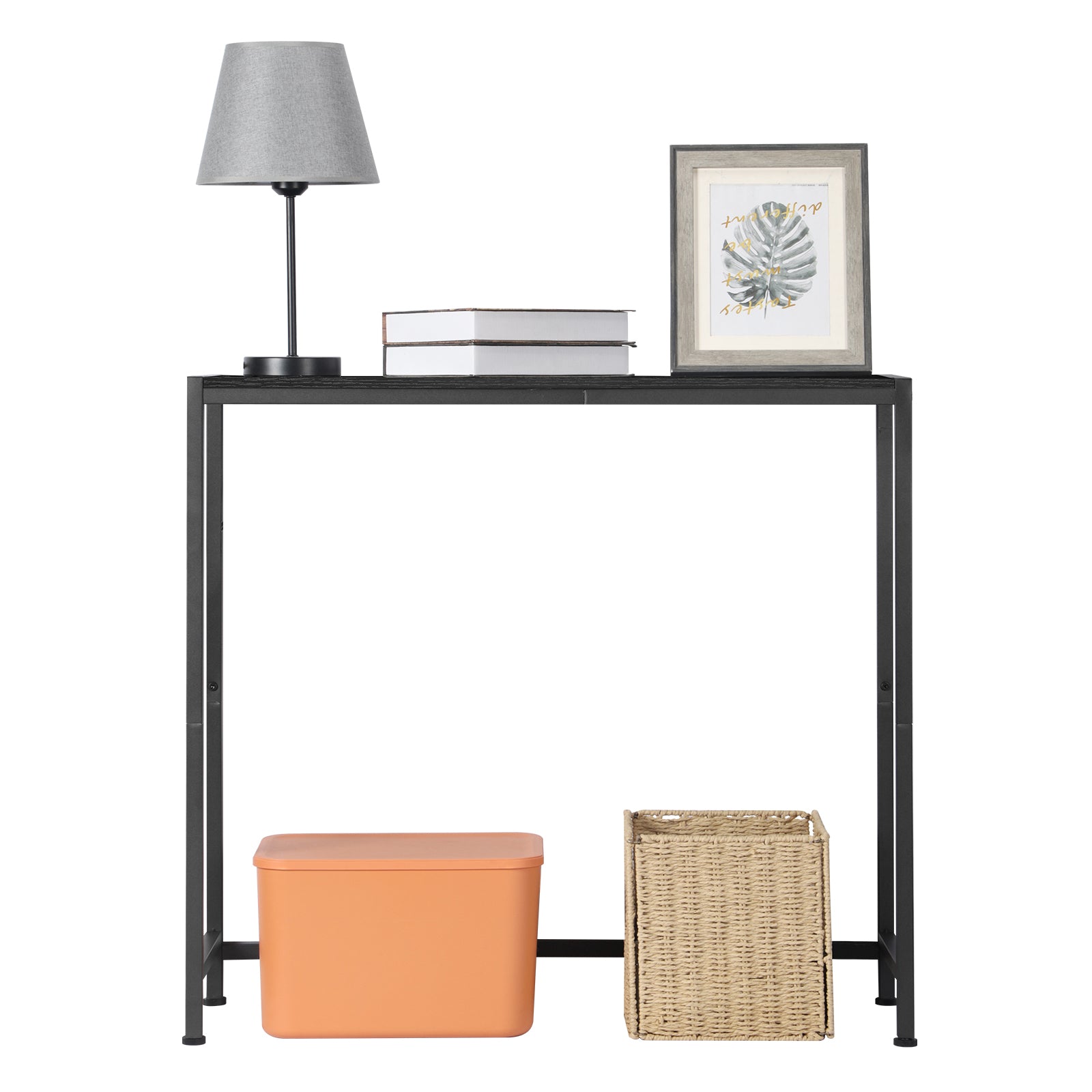 Entrance Table, Counter Table with Socket, Skinny Behind Sofa Console Table with Charging Station Grey 40" Narrow Long Behind Couch Table with Power Outlets USB Ports Thin Entry Table