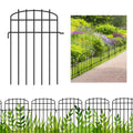 25pcs, Curved Digging-proof Fence, Metal Animal Fence, 1.5 Inch Pitch, Small/medium Animal Barrier, Dog-proof Garden Border, for Outdoor, Yard, Lawn, Garden, Outdoor Christmas Decoration, Black