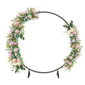 Round Backdrop Stand, 6. 6FT Metal Circle Balloon Arch Kit, Wedding Arbor Backdrop Stand for Party Backdrop Decoration Baby Shower Birthday Anniversary Bridal Decoration