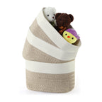 3 Pack Dirty Laundry Basket, Storage Cubes Baskets Bins Organizer, Woven Baskets, Cube Storage Organizer Bookcases Shelves, Storage Basket, Toy Box, Book Storage Basket, Snack Storage Basket,
