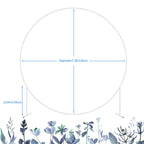 Round Backdrop Stand, Stable Circle Balloon Arch Stand, Wedding Arches for Ceremony for Anniversary Birthday Party Bridal Shower Decoration Home Decor, Indoor Outdoor, White