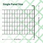 4-Pack Decorative Garden Fence, 24"H x 10ft L Metal Animal Barrier Fencing for Rabbits & Dogs