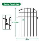 25pcs, Curved Digging-proof Fence, Metal Animal Fence, 1.5 Inch Pitch, Small/medium Animal Barrier, Dog-proof Garden Border, for Outdoor, Yard, Lawn, Garden, Outdoor Christmas Decoration, Black