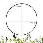 Round Backdrop Stand, 6. 6FT Metal Circle Balloon Arch Kit, Wedding Arbor Backdrop Stand for Party Backdrop Decoration Baby Shower Birthday Anniversary Bridal Decoration