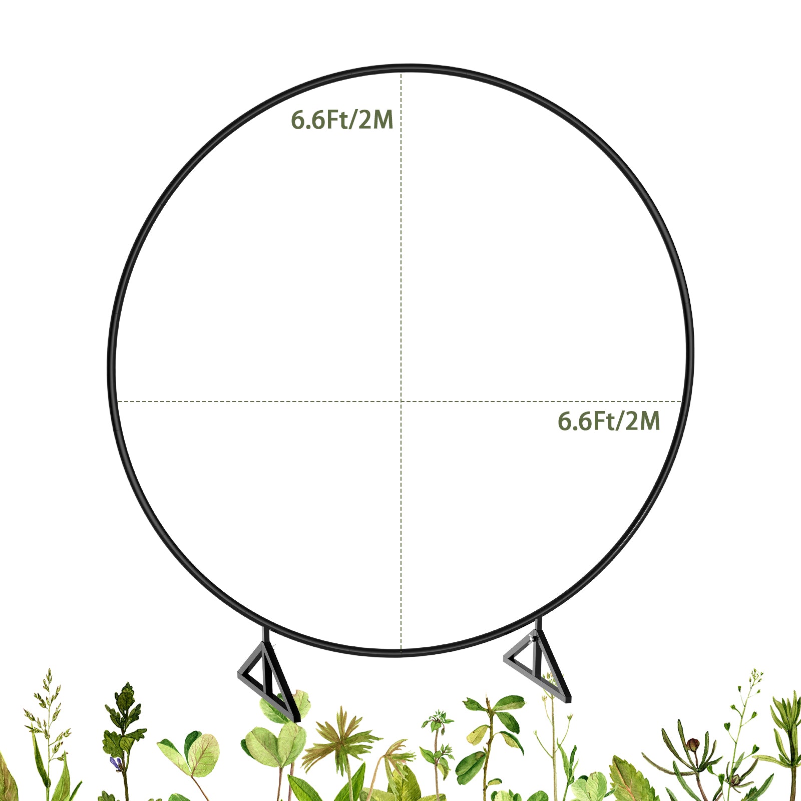 Round Backdrop Stand, 6. 6FT Metal Circle Balloon Arch Kit, Wedding Arbor Backdrop Stand for Party Backdrop Decoration Baby Shower Birthday Anniversary Bridal Decoration