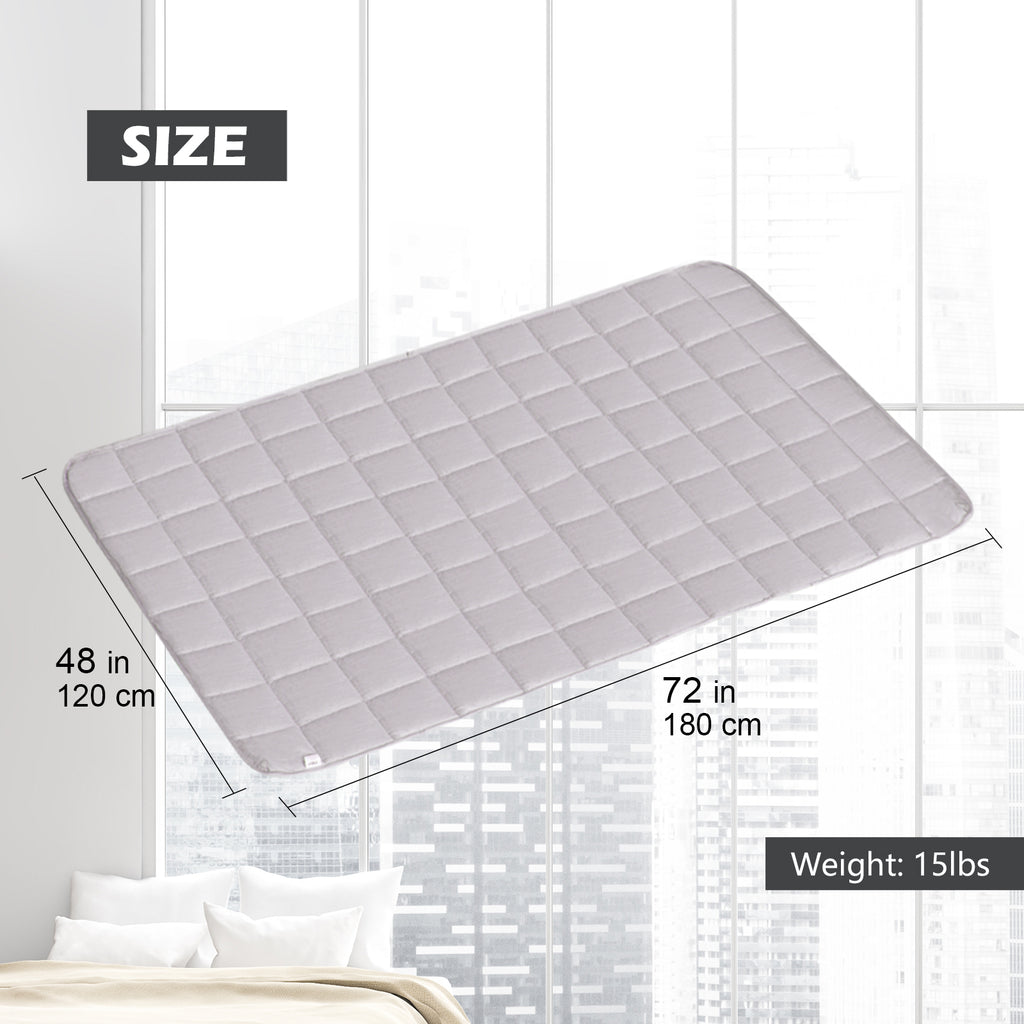 Natural Deep Sleep Weighted Blanket, Size: 48x72inch, weighted blanket available in Beige, Lavender and Gray