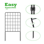 Decorative Garden Fence Border - Rustproof Metal Wire Section - Animal Barrier for Outdoor Yard & Patio,