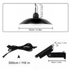 Courtyard Solar Lamp, Pendant LED Lamp - Front Yard Lamp, Equipped with A 16.4-foot Power Cord, Can Be Remotely Controlled with 360¡ã Wide-adjustable Solar Panel, Suitable for Home Courtyard and Terrace Decoration