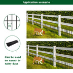 Multi-Arch Garden Fence Panels - Rustproof Metal Boundary - No-Dig Animal Barrier for Patio & Yard,