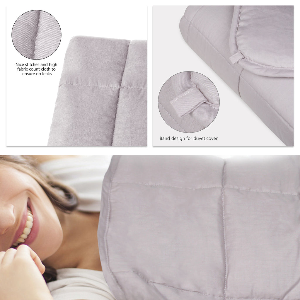 Natural Deep Sleep Weighted Blanket, Size: 48x72inch, weighted blanket available in Beige, Lavender and Gray