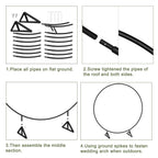 Round Backdrop Stand, 6. 6FT Metal Circle Balloon Arch Kit, Wedding Arbor Backdrop Stand for Party Backdrop Decoration Baby Shower Birthday Anniversary Bridal Decoration
