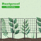 Decorative Garden Fence Border - Rustproof Metal Wire Section - Animal Barrier for Outdoor Yard & Patio,