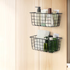 Heavy-Duty Metal Pantry Organizer Set | 5-Piece Hanging Wall Baskets for Kitchen, Office & Bath