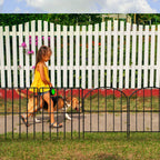 Multi-Arch Garden Fence Panels - Rustproof Metal Boundary - No-Dig Animal Barrier for Patio & Yard,