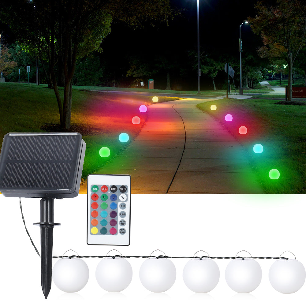 4 sets of outdoor solar street lamps, 7 types of color-changing solar landscape lamps, RGB solar street lamps, automatic on/off from dusk to dawn, low-voltage garden lamps, courtyard and sidewalk decorations