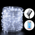 99 Feet 600 LED 8 Modes Solar String Lights Tube Lights Outdoor Fairy Lights with Solar Panel for Outdoor Indoor Home Decoration Garden Patio Parties
