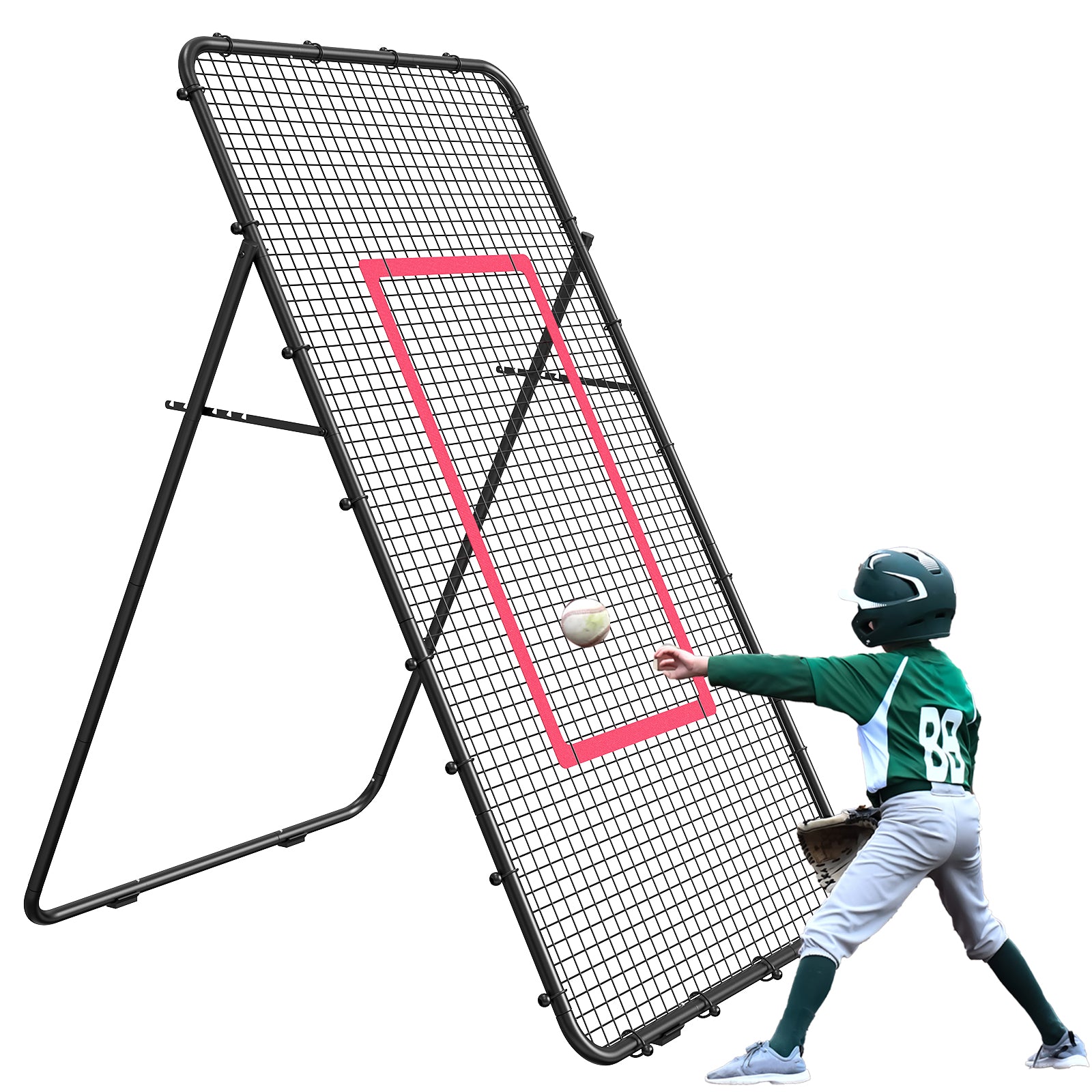 4ft Multi-Sport Rebounder | Adjustable Training Net for Volleyball, Baseball & Soccer