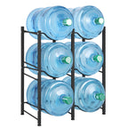 6-Bottle High-Capacity Water Tower | Double-Row 3-Tier Heavy-Duty Storage Rack