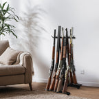 9-Slot Vertical Rifle Stand Rack with Soft Padding