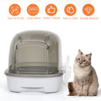 Hooded Cat Litter Box with Lid