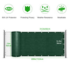 6'x50' Green Privacy Fence Screen, Commercial Windscreen with Copper Grommets for Garden & Yard