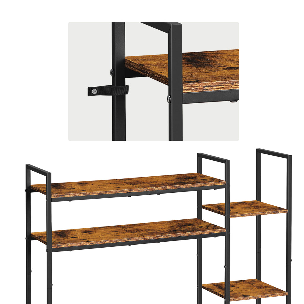 Large Desktop Bookshelf Hutch for Computer Desk Organization