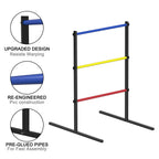 Outdoor Lawn Ladder Toss Game with 6 Soft Rubber Bolo Balls, Family Backyard Set for Camping and Beach Fun