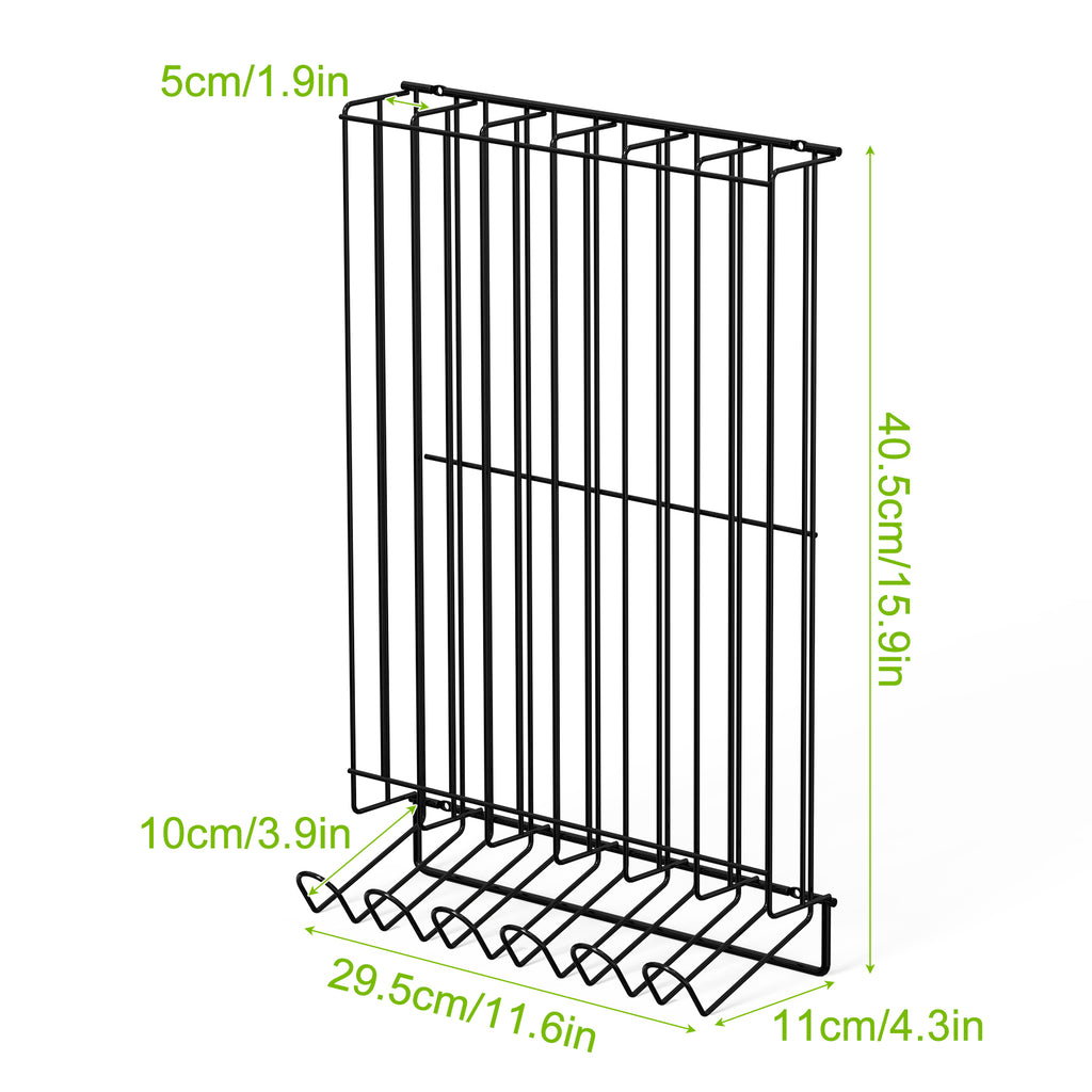 Golf Ball Display Case & Holder (60 Balls), Wall-Mount & Tabletop Steel Storage Rack for Golf Accessories