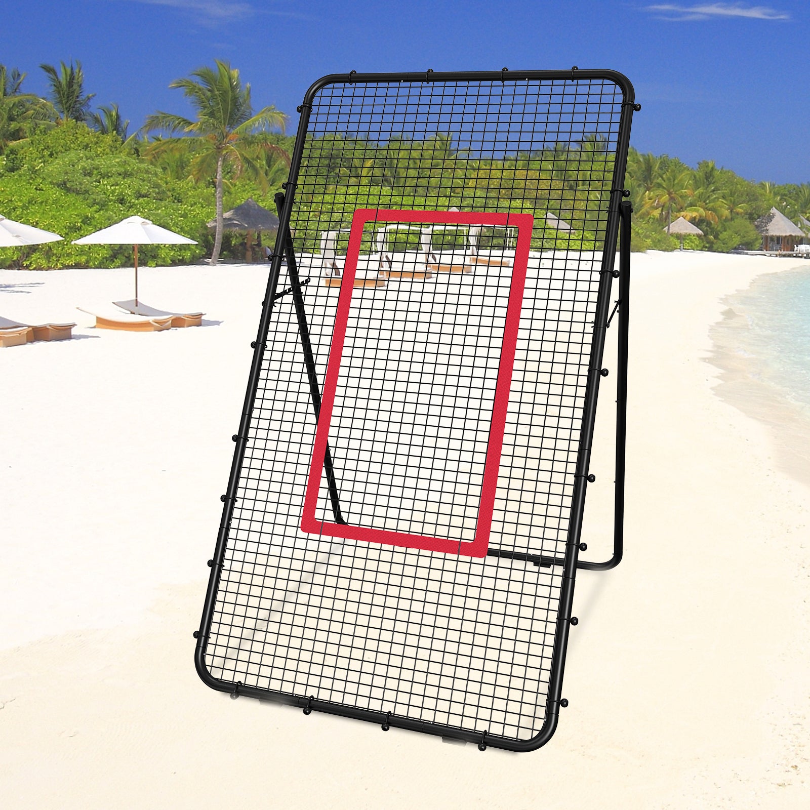 4ft Multi-Sport Rebounder | Adjustable Training Net for Volleyball, Baseball & Soccer