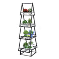 Plant Stand Indoor with Grow Lights - 67" Tall Plant Shelf, Lighted Corner Plant Stands for Indoor Growing, 4 Tiered Large Flower Holder, Christmas Tree Shaped Decorative Rack for Living Room
