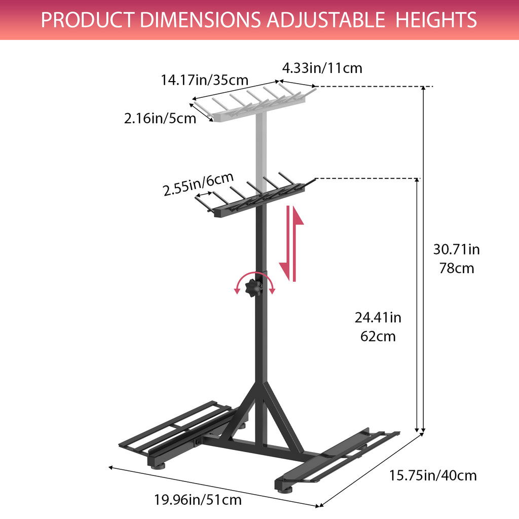 9-Slot Vertical Rifle Stand Rack with Soft Padding