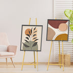 Adjustable Gold Easel Stand for Wedding Signs, Metal Poster Stand for Welcome Signs & Art Displays