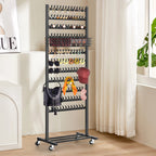 2-Sided Hair Braiding Rack with Wheels & 286 Pegs