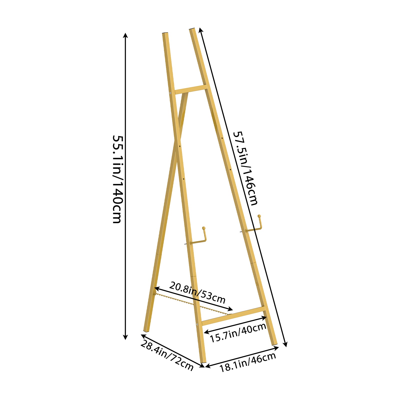 Adjustable Gold Easel Stand for Wedding Signs, Metal Poster Stand for Welcome Signs & Art Displays
