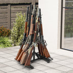 9-Slot Vertical Rifle Stand Rack with Soft Padding