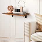 Wall-Mounted Folding Drop-Leaf Table with Heavy Duty Brackets