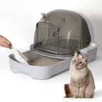 Hooded Cat Litter Box with Lid