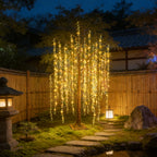 6ft Tree Light with Green Leaves, Decorative LED Willow Tree for Garden Wedding Birthday Christmas & Holiday Party