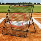 4 x 4.5ft Volleyball Rebounder Net with Target, Portable Bounce Back Trainer for Soccer & Lacrosse