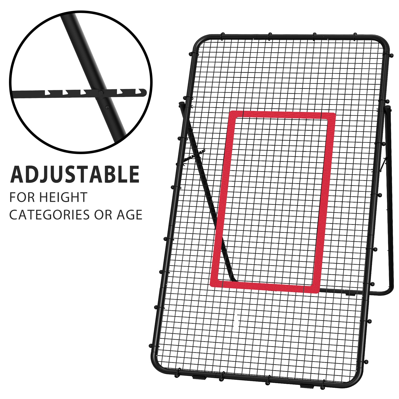 4ft Multi-Sport Rebounder | Adjustable Training Net for Volleyball, Baseball & Soccer