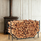 Heavy Duty V-Shaped Firewood Log Rack for Indoor/Outdoor
