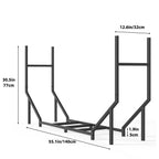Heavy Duty V-Shaped Firewood Log Rack for Indoor/Outdoor