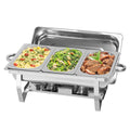 Three-panel Self-service Stove, Self-heating Plate, Suitable for Family Gatherings, Banquets, Outdoor Activities, A Complete Heating Plate Service Kit, Including A Water Tray and Fuel Container