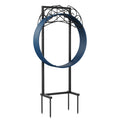 Decorative Butterfly Freestanding Garden Hose Rack, 150-Foot Capacity Heavy-Duty Black Metal Water Hose Storage for Outdoor Yard and Lawn