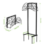 Decorative Butterfly Freestanding Garden Hose Rack, 150-Foot Capacity Heavy-Duty Black Metal Water Hose Storage for Outdoor Yard and Lawn