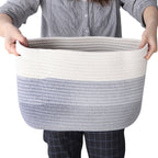 3 Pack Dirty Laundry Basket, Storage Cubes Baskets Bins Organizer, Woven Baskets, Cube Storage Organizer Bookcases Shelves, Storage Basket, Toy Box, Book Storage Basket, Snack Storage Basket,