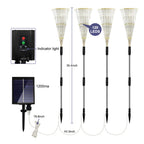 4 Pack Solar Firework Garden Lights, 120 LED Starburst Fairy Lights with Remote, 8 Modes IP65 Waterproof Decorative Lights for Patio, Party, Christmas