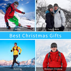 Washable Bluetooth 5.1 Beanie with Buttons Control, Fleece Lined Warm Knitted Music Hat, HiFi Stereo Bluetooth Headphone Hat with Mic for Call, Winter Outdoor Ski Jogging Hat