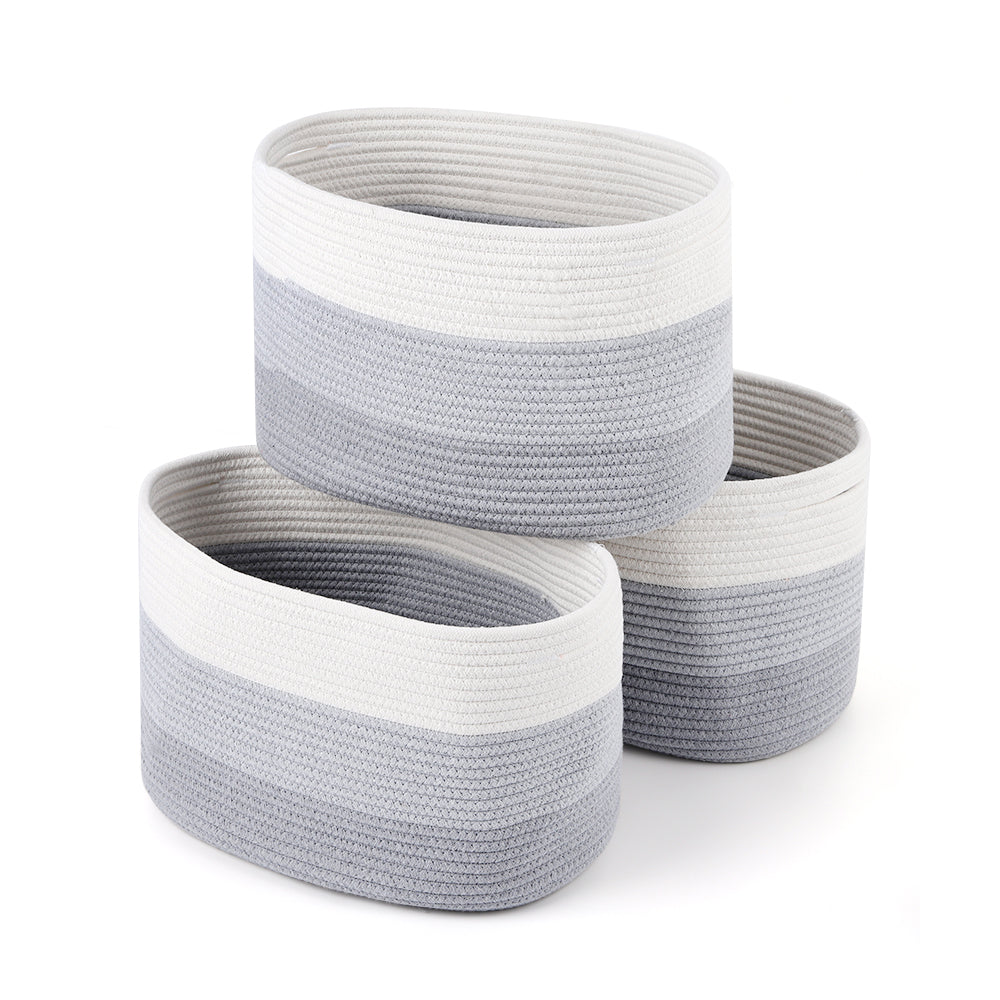 3 Pack Dirty Laundry Basket, Storage Cubes Baskets Bins Organizer, Woven Baskets, Cube Storage Organizer Bookcases Shelves, Storage Basket, Toy Box, Book Storage Basket, Snack Storage Basket,