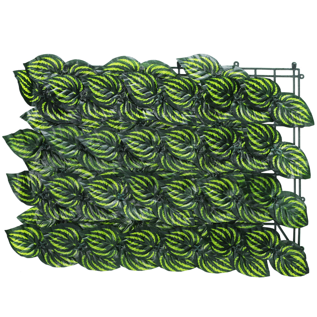 24-Pack Artificial Green Wall Panels - 15inchx11inch Expandable Privacy Fence for Balcony & Indoor Decor